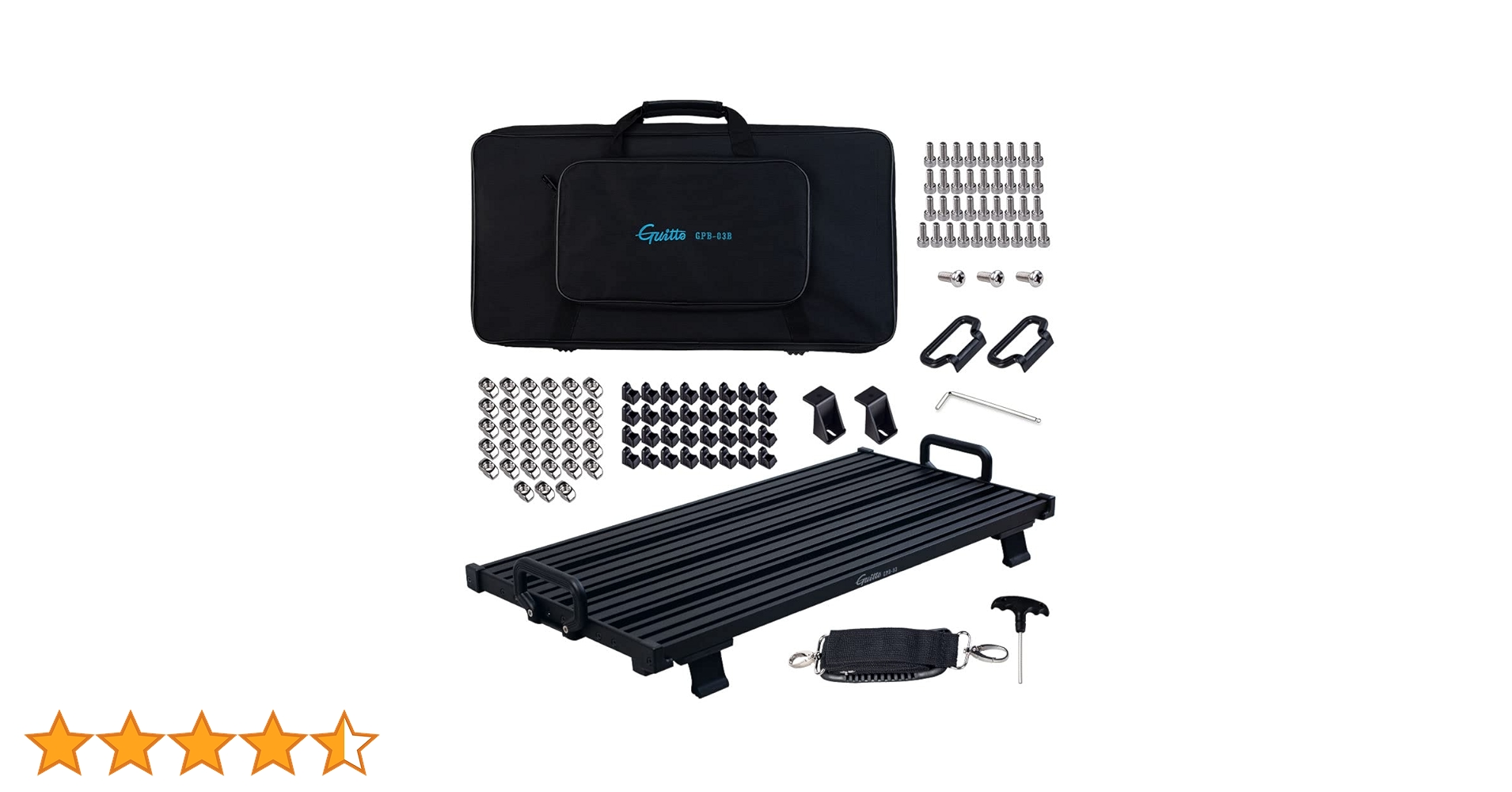 Amazon | GUITTO ギターエフェクター ボードペダルボード